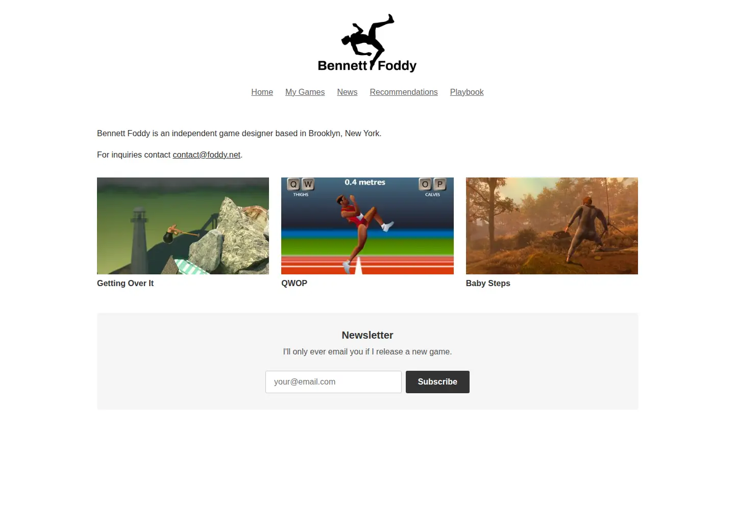 Screenshot of foddy.net