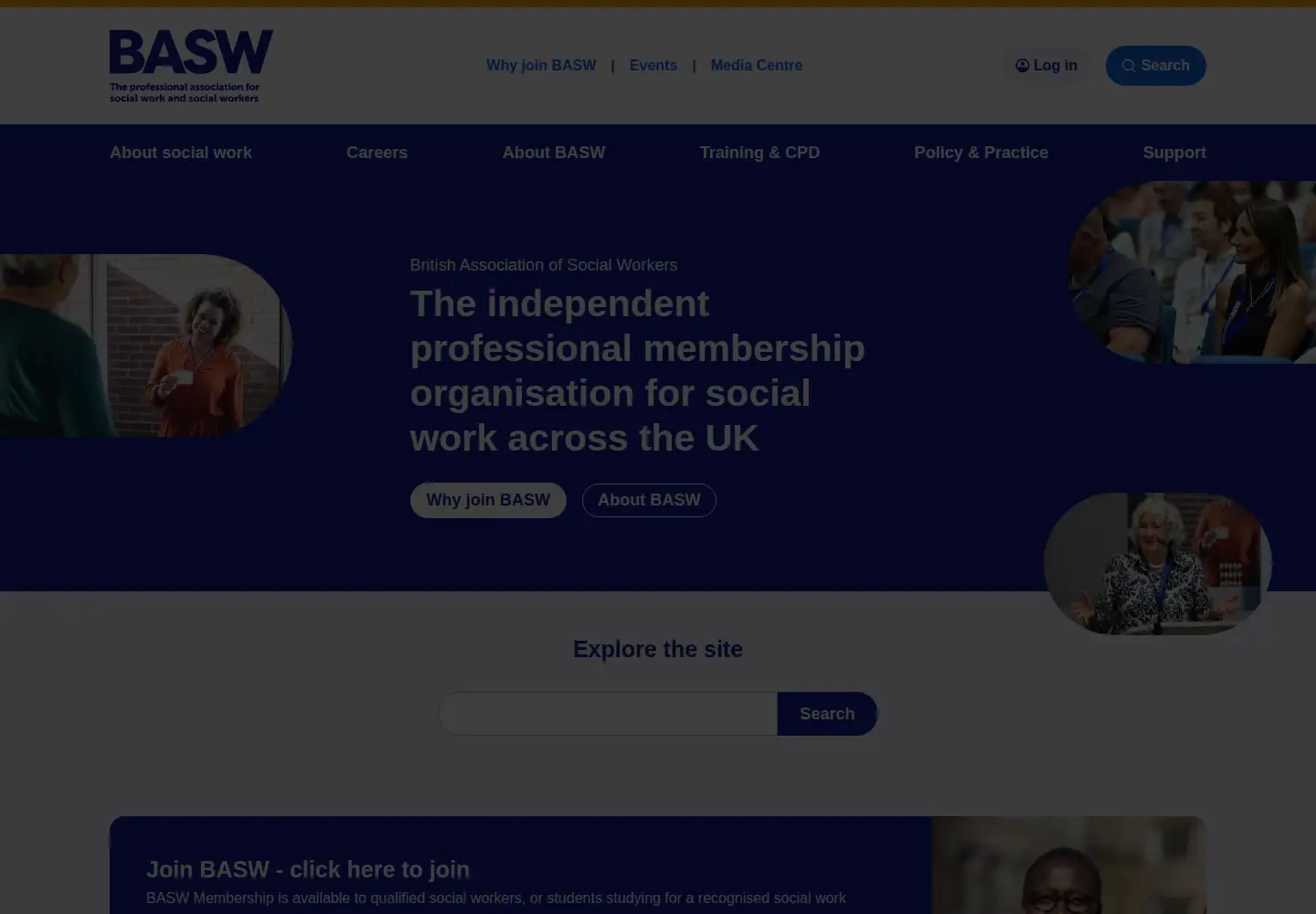 Captured homepage of basw.co.uk in the current scan