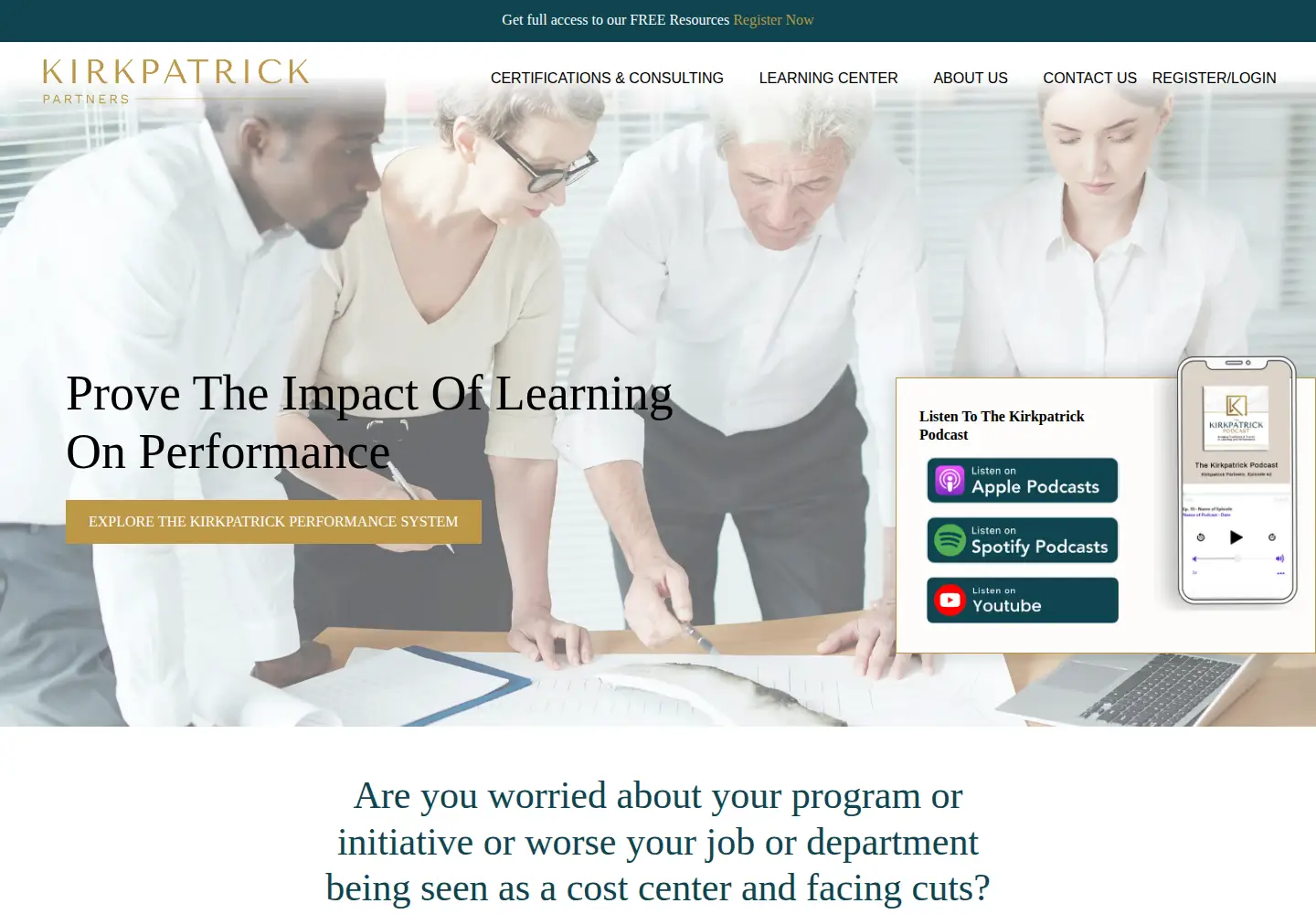Screenshot of kirkpatrickpartners.com
