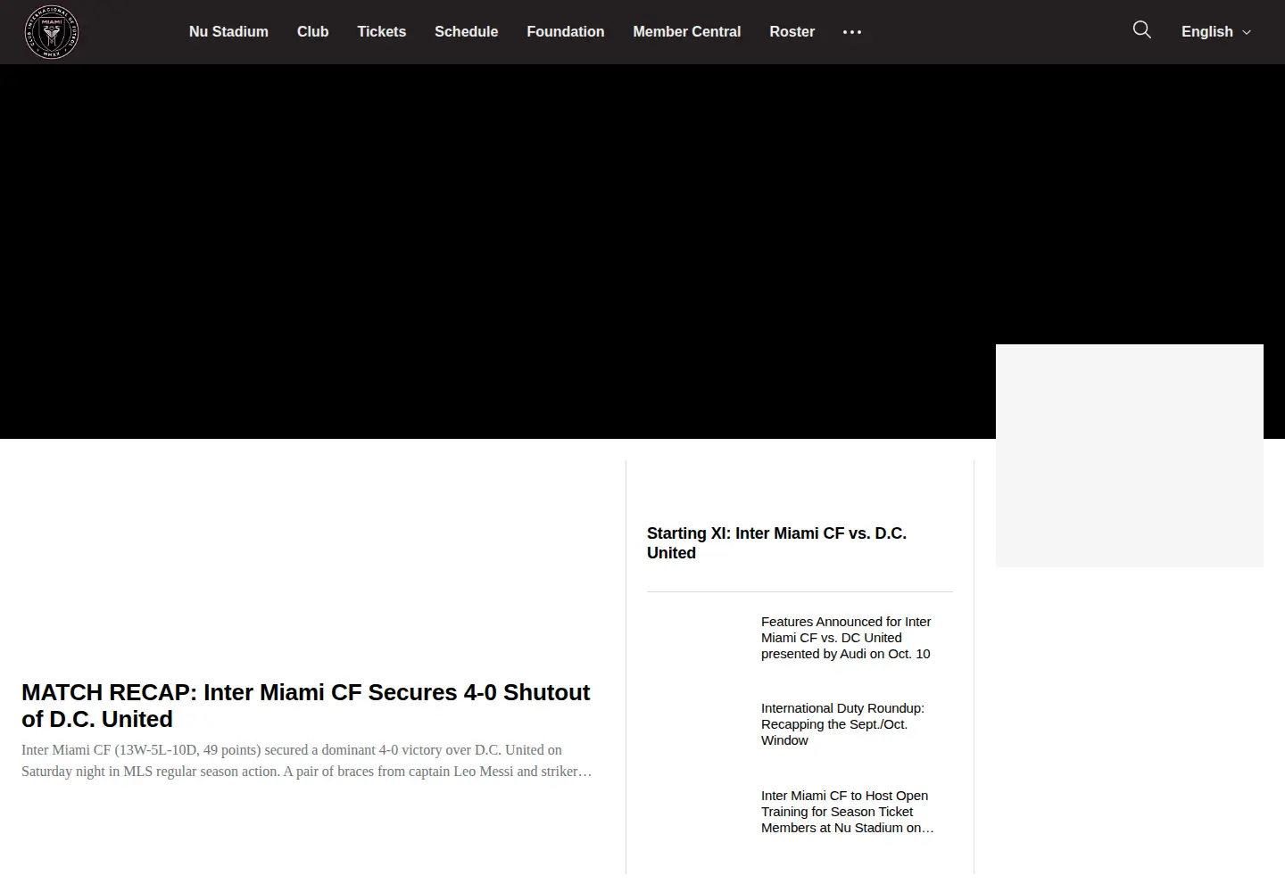 Screenshot of intermiamicf.com