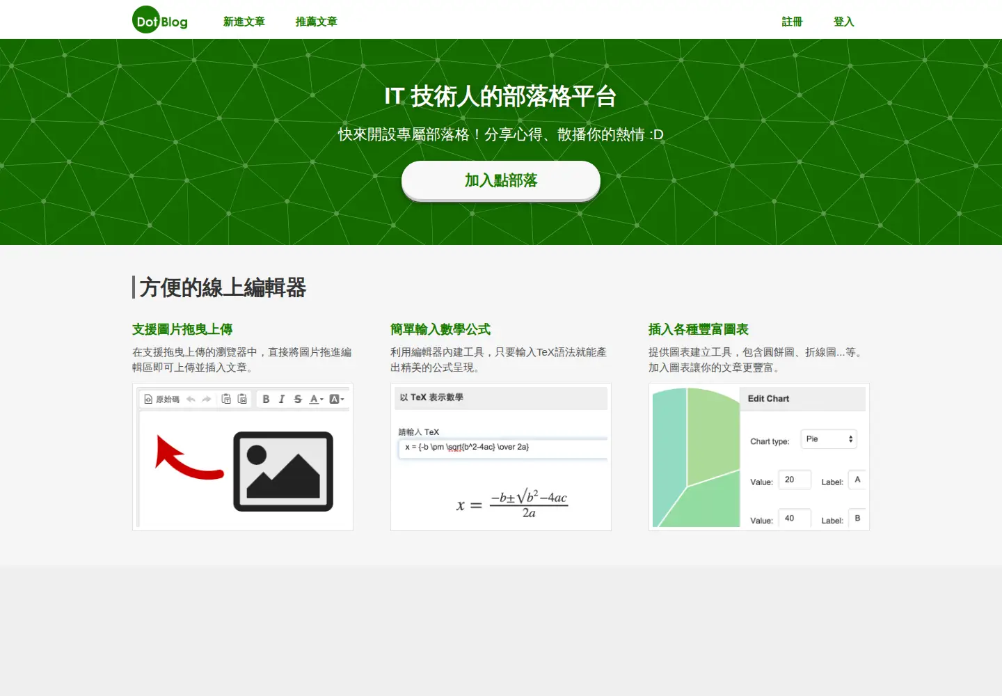 Screenshot of dotblogs.com.tw