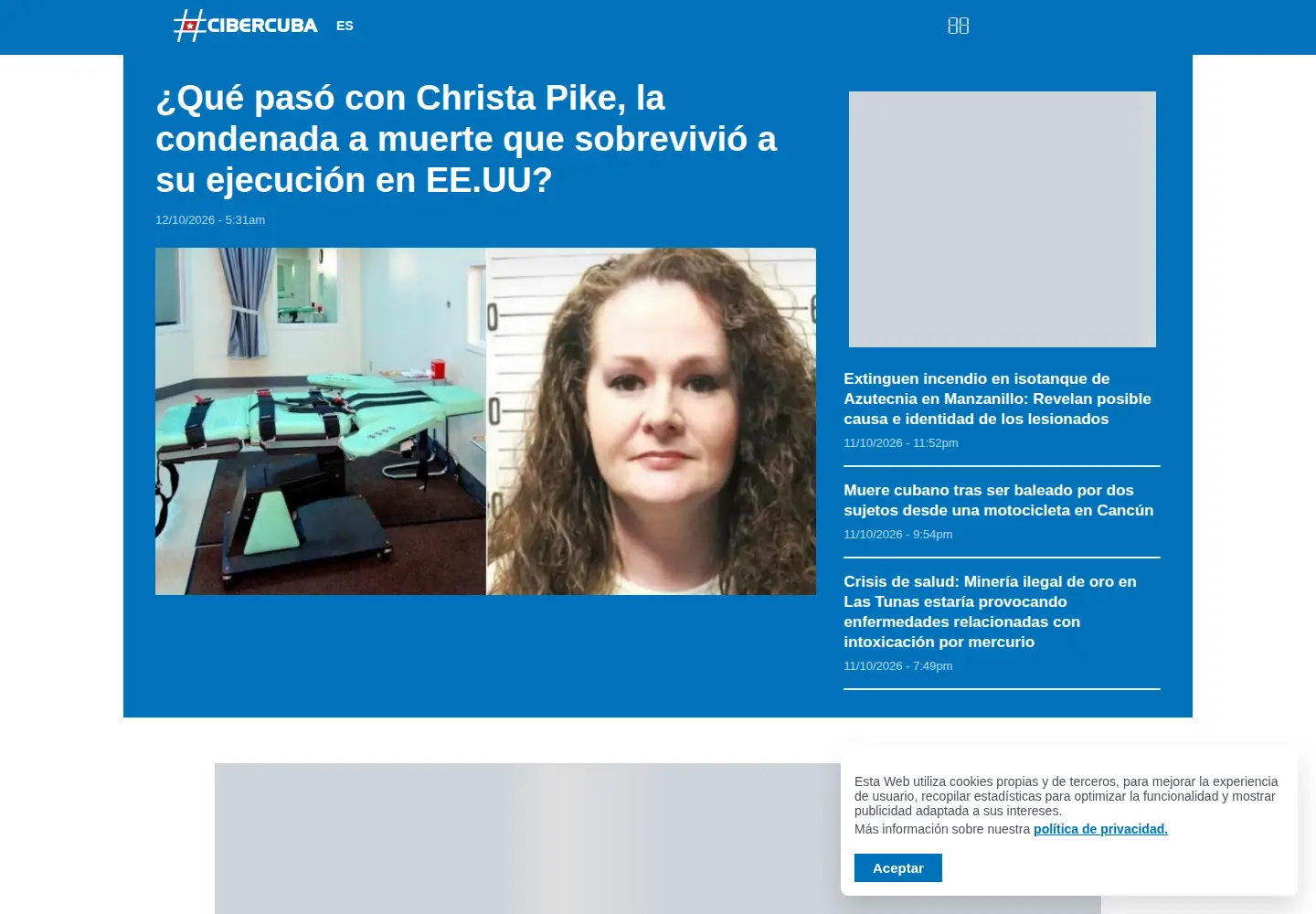 Screenshot of cibercuba.com