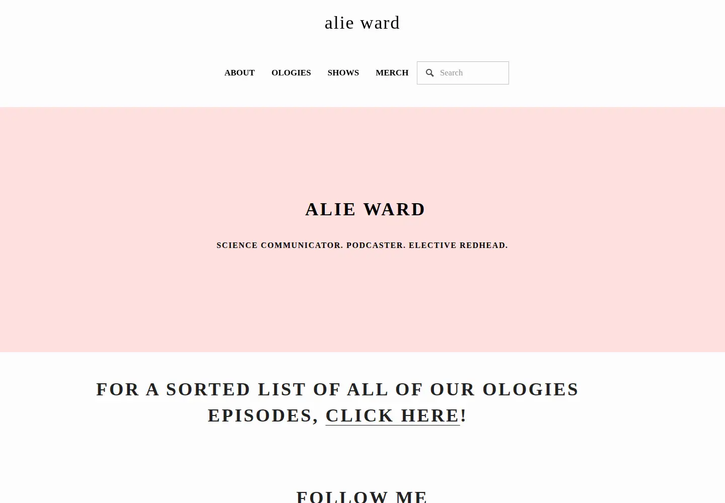 Screenshot of alieward.com