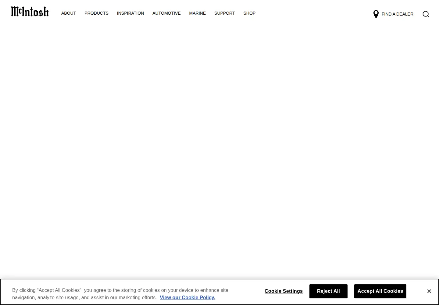 Screenshot of mcintoshlabs.com