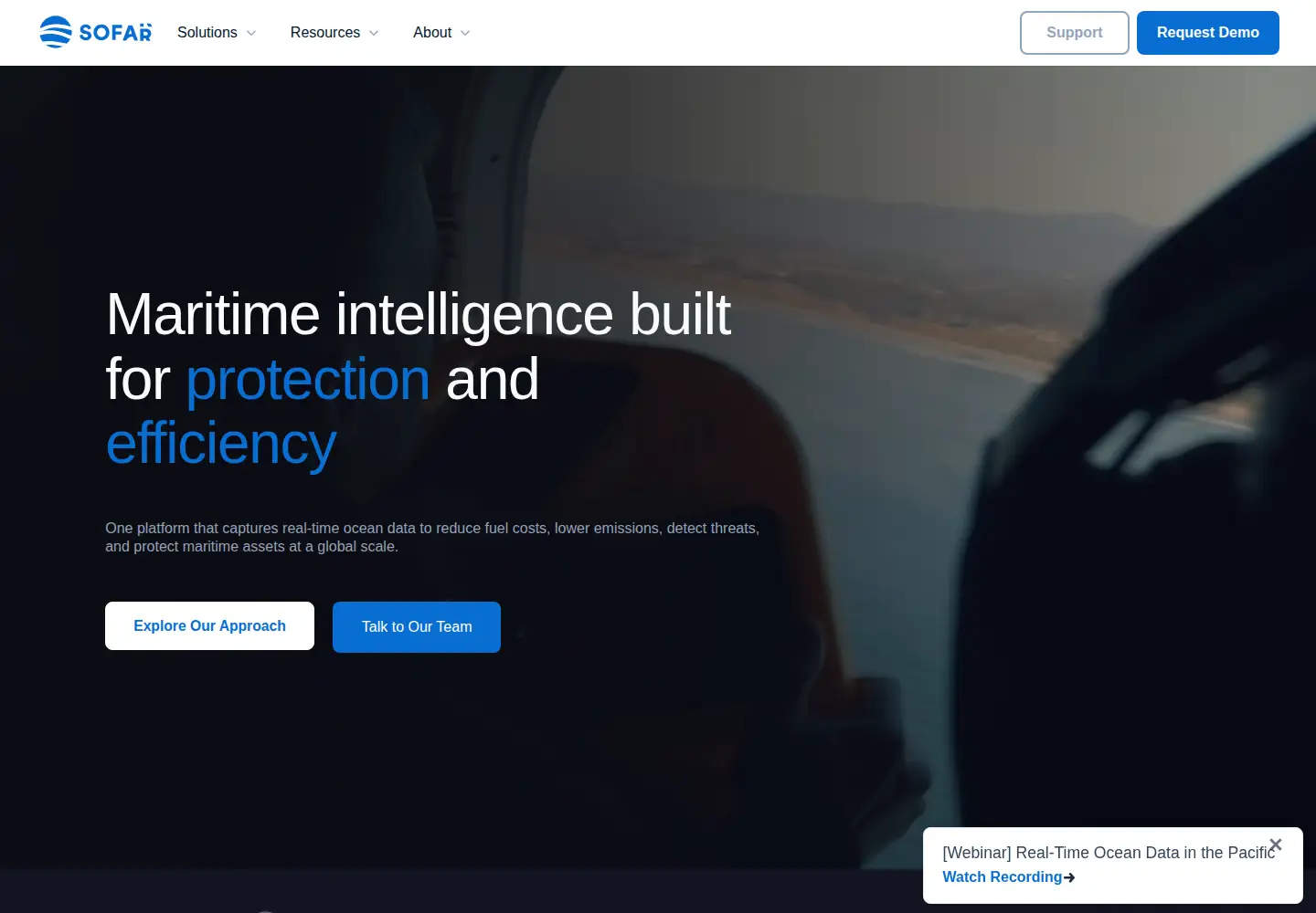 Screenshot of sofarocean.com