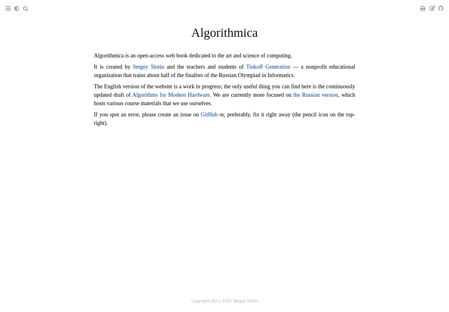 Screenshot of algorithmica.org