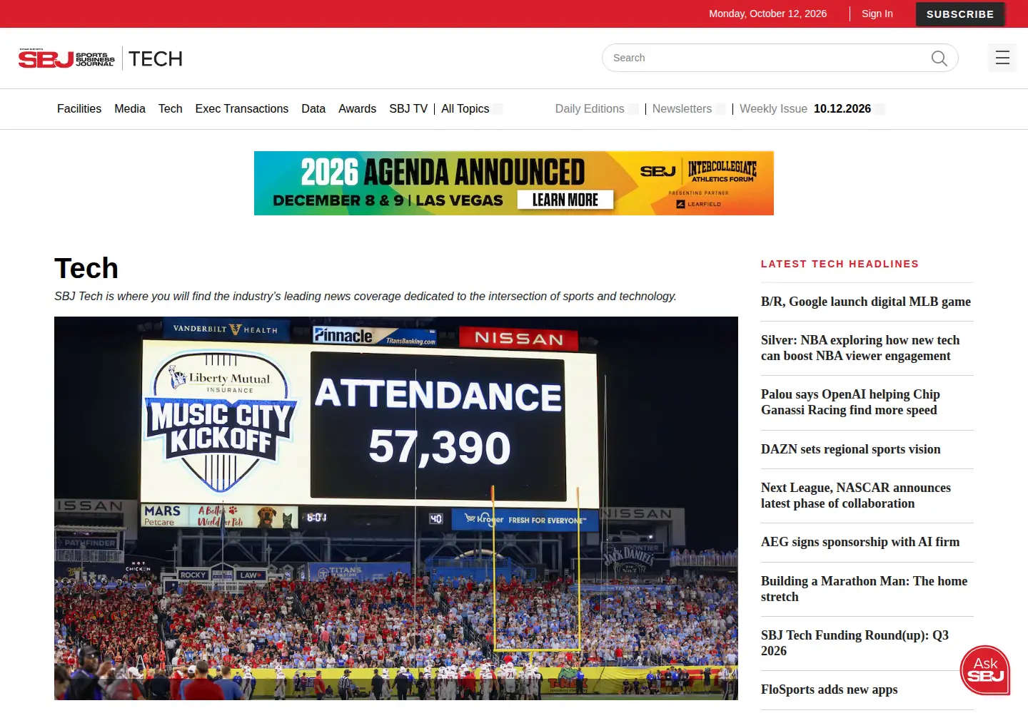 Screenshot of sporttechie.com