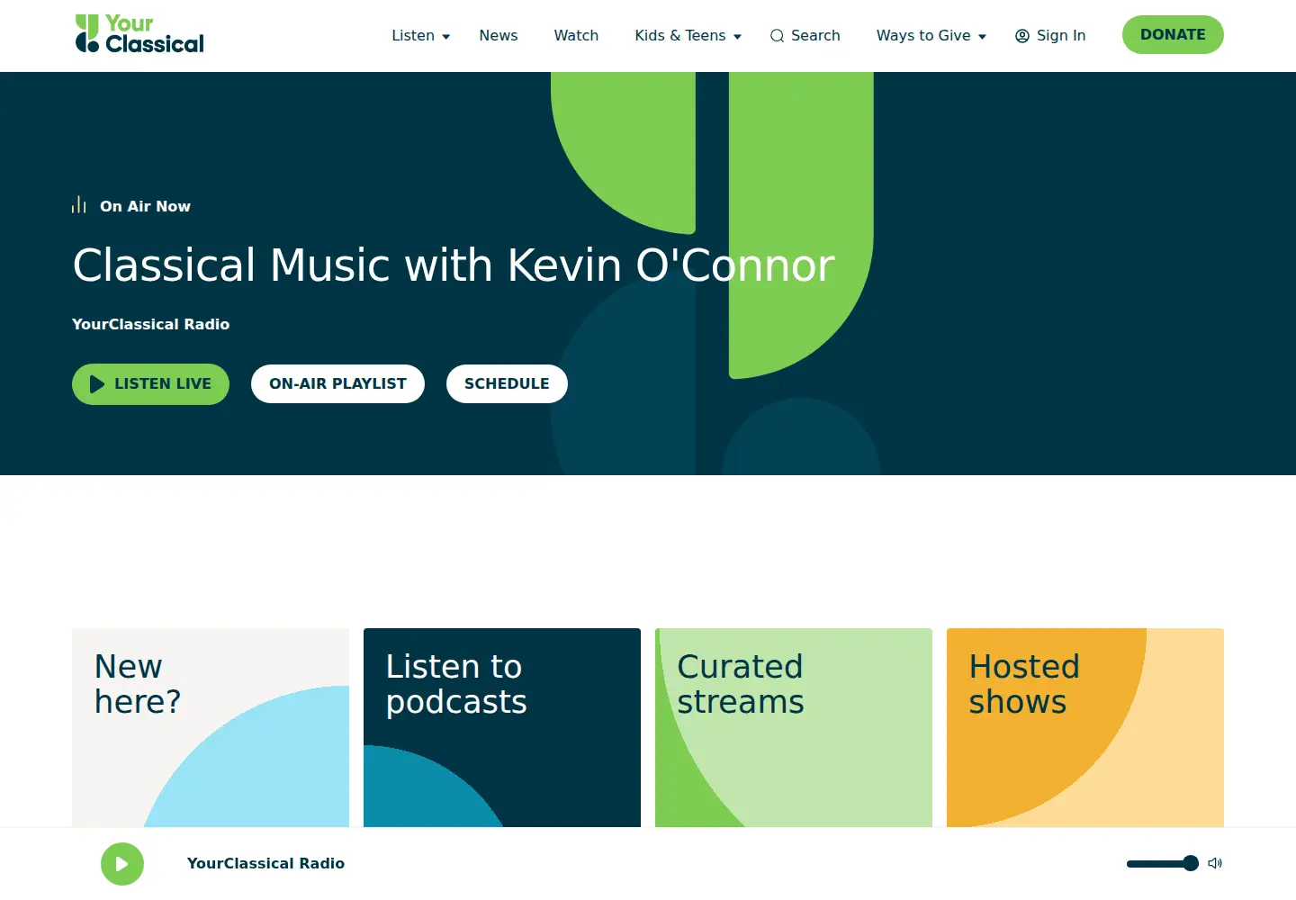 Screenshot of yourclassical.org
