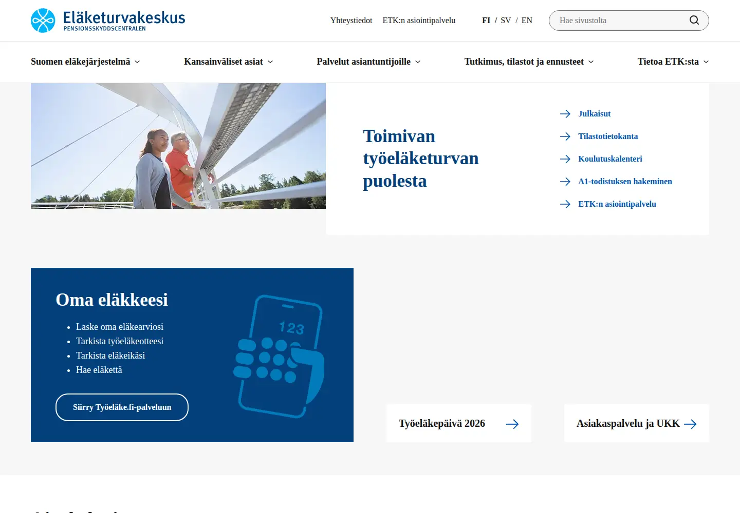 Screenshot of etk.fi