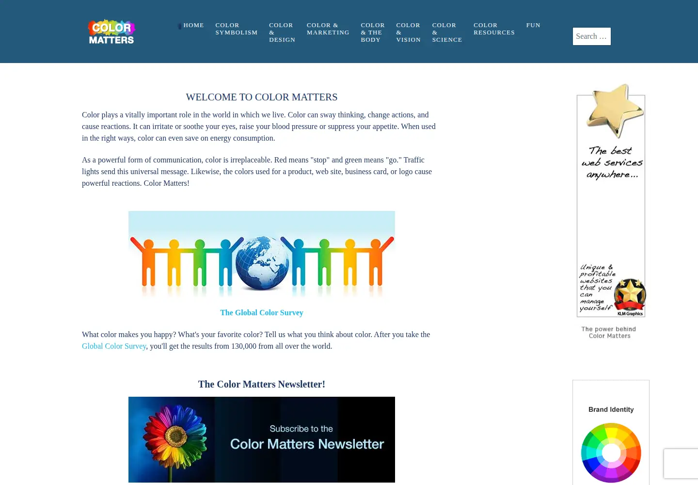 Screenshot of colormatters.com