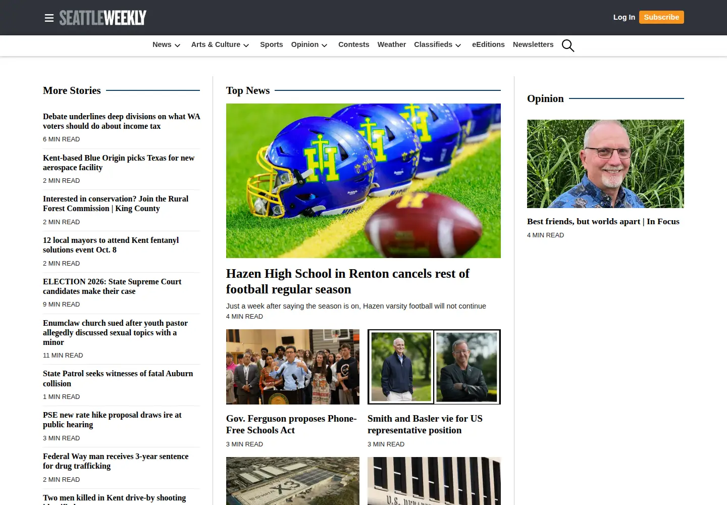 Screenshot of seattleweekly.com