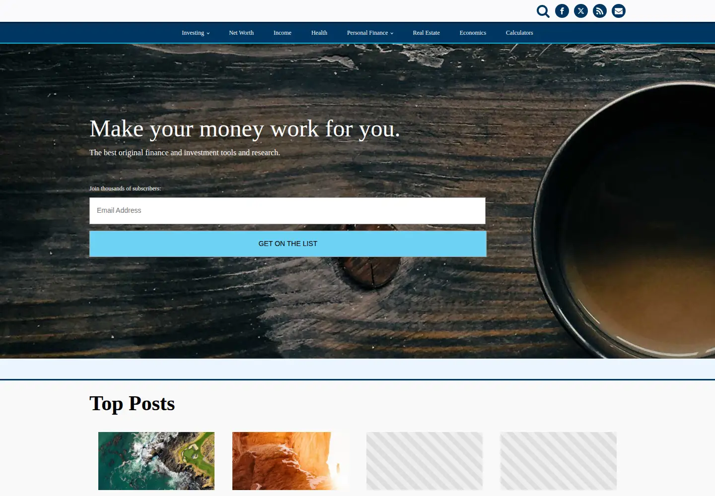 Screenshot of dqydj.com