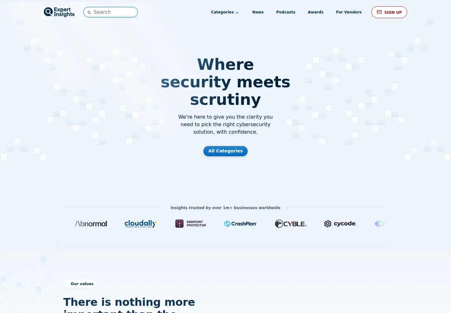 Screenshot of expertinsights.com