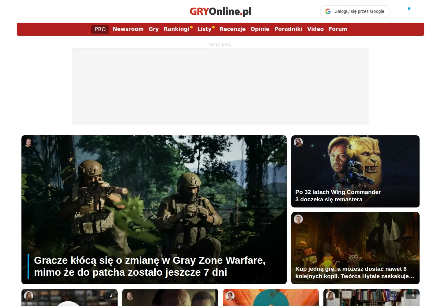 Screenshot of gry-online.pl
