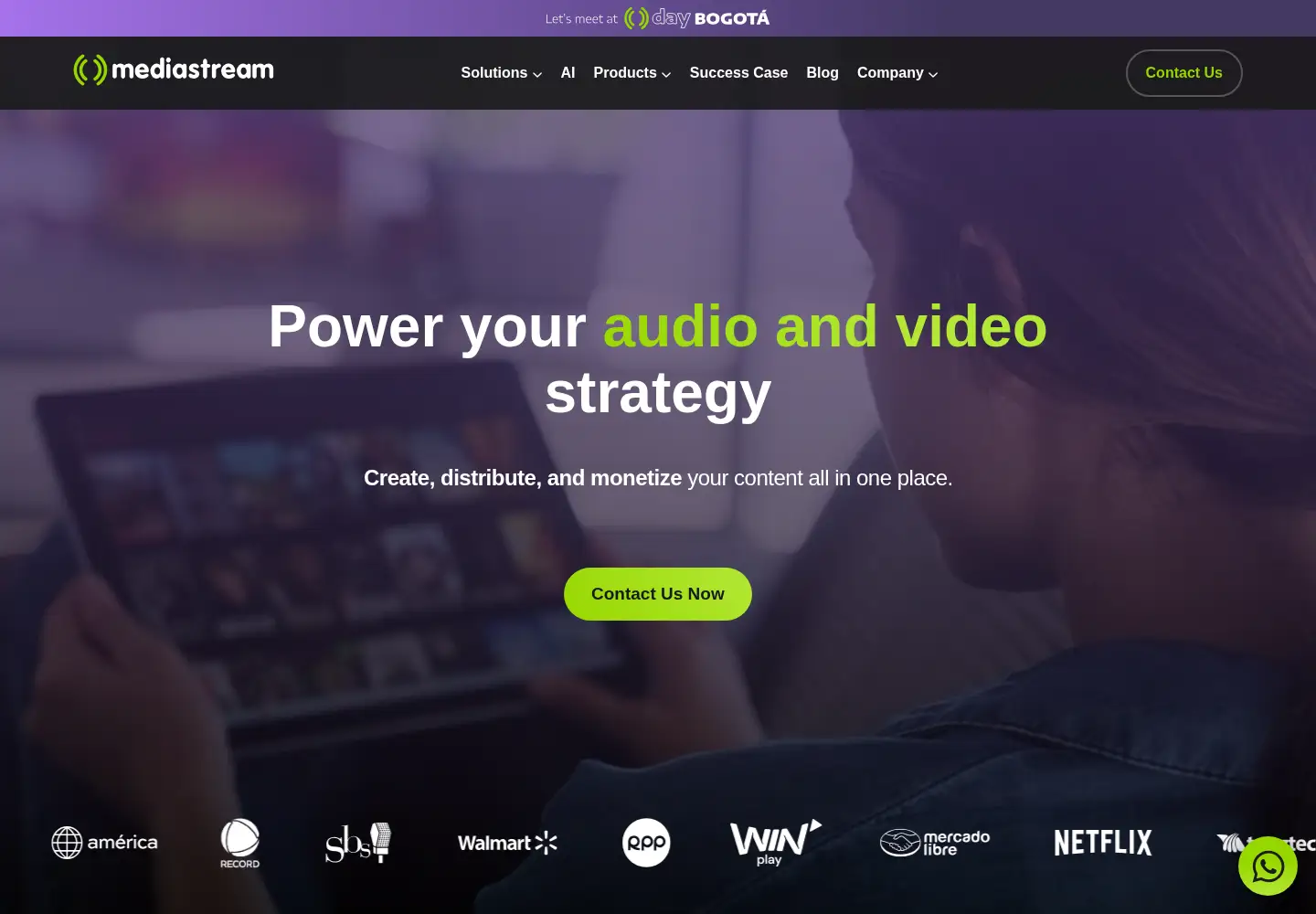 Screenshot of mdstrm.com