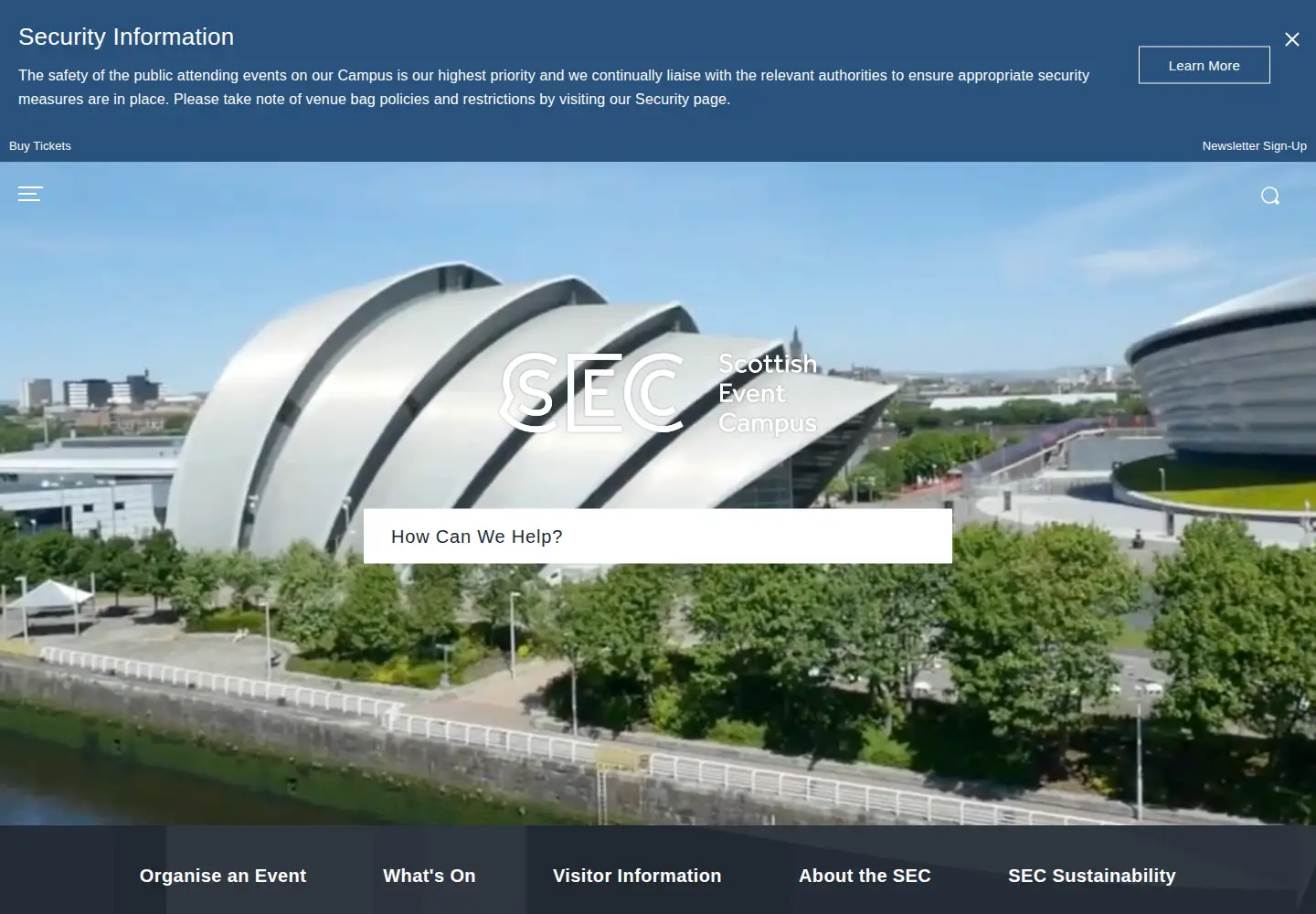 Screenshot of sec.co.uk