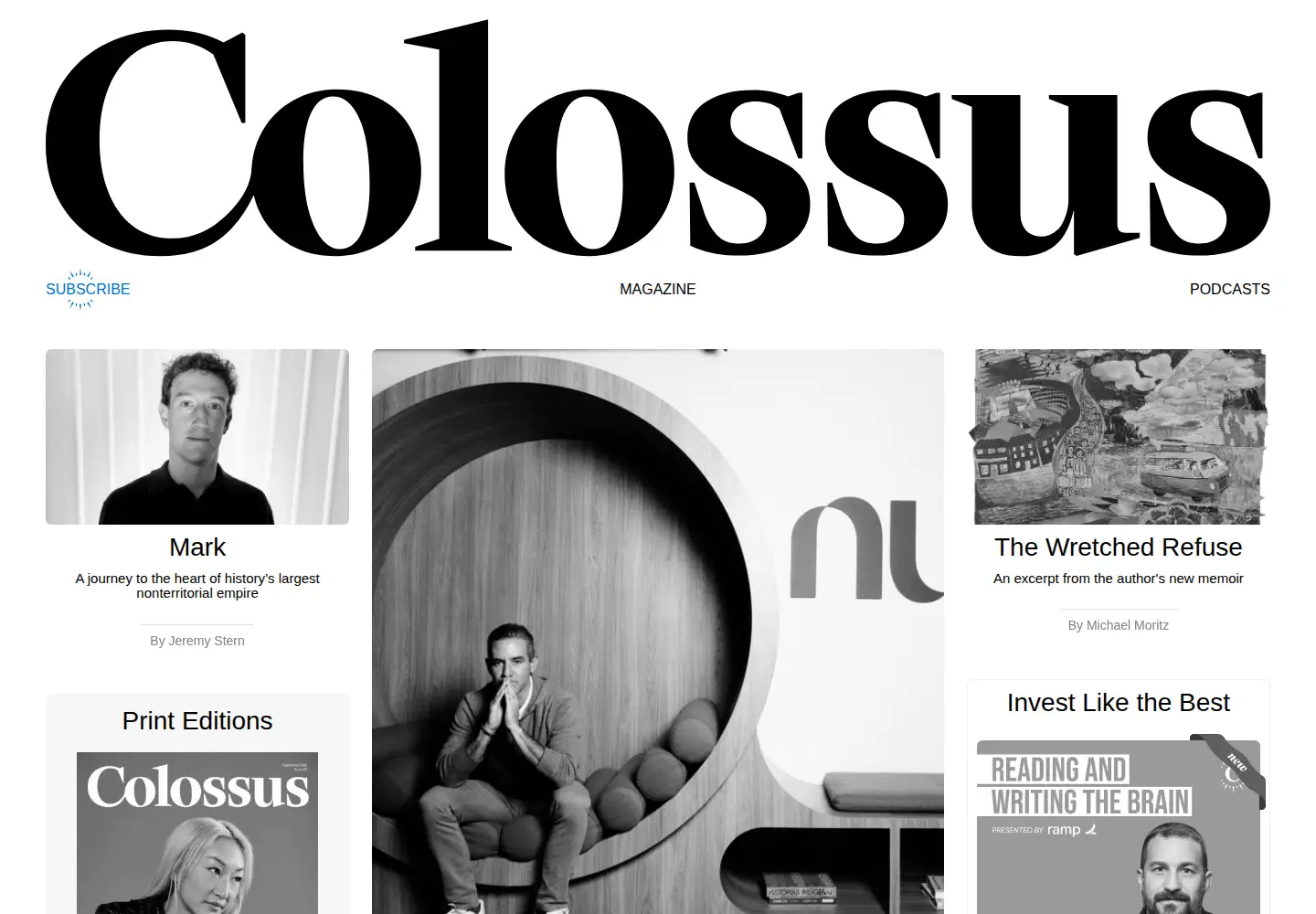 Screenshot of joincolossus.com