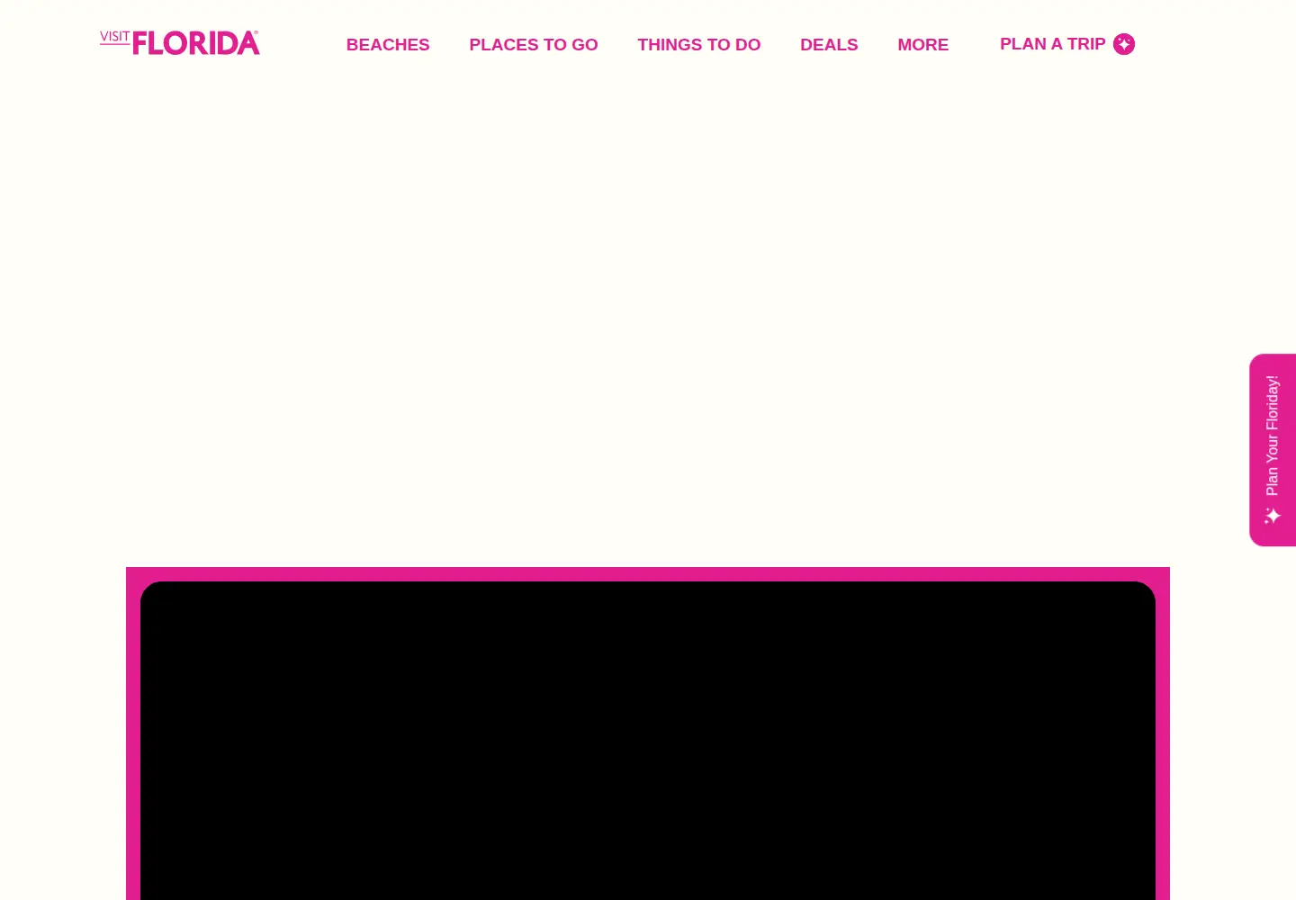 Screenshot of visitflorida.com