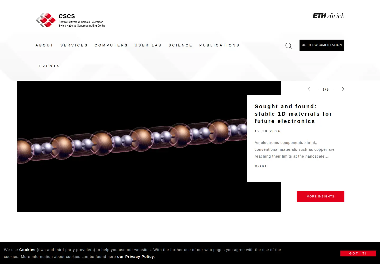 Screenshot of cscs.ch