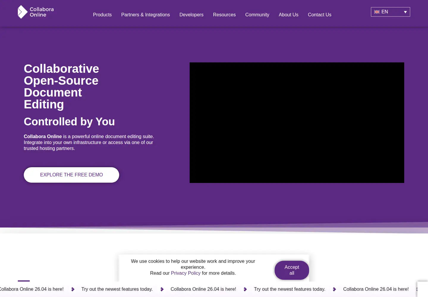 Screenshot of collaboraonline.com