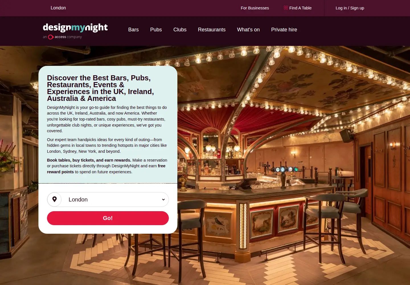 Screenshot of designmynight.com