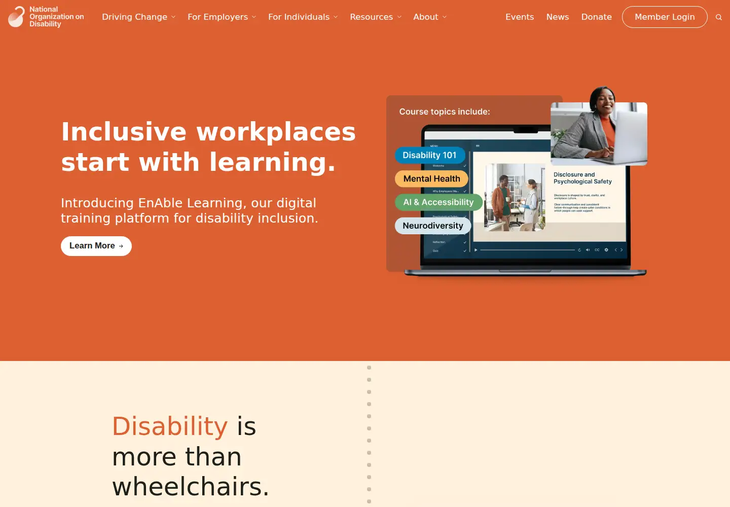 Screenshot of nod.org