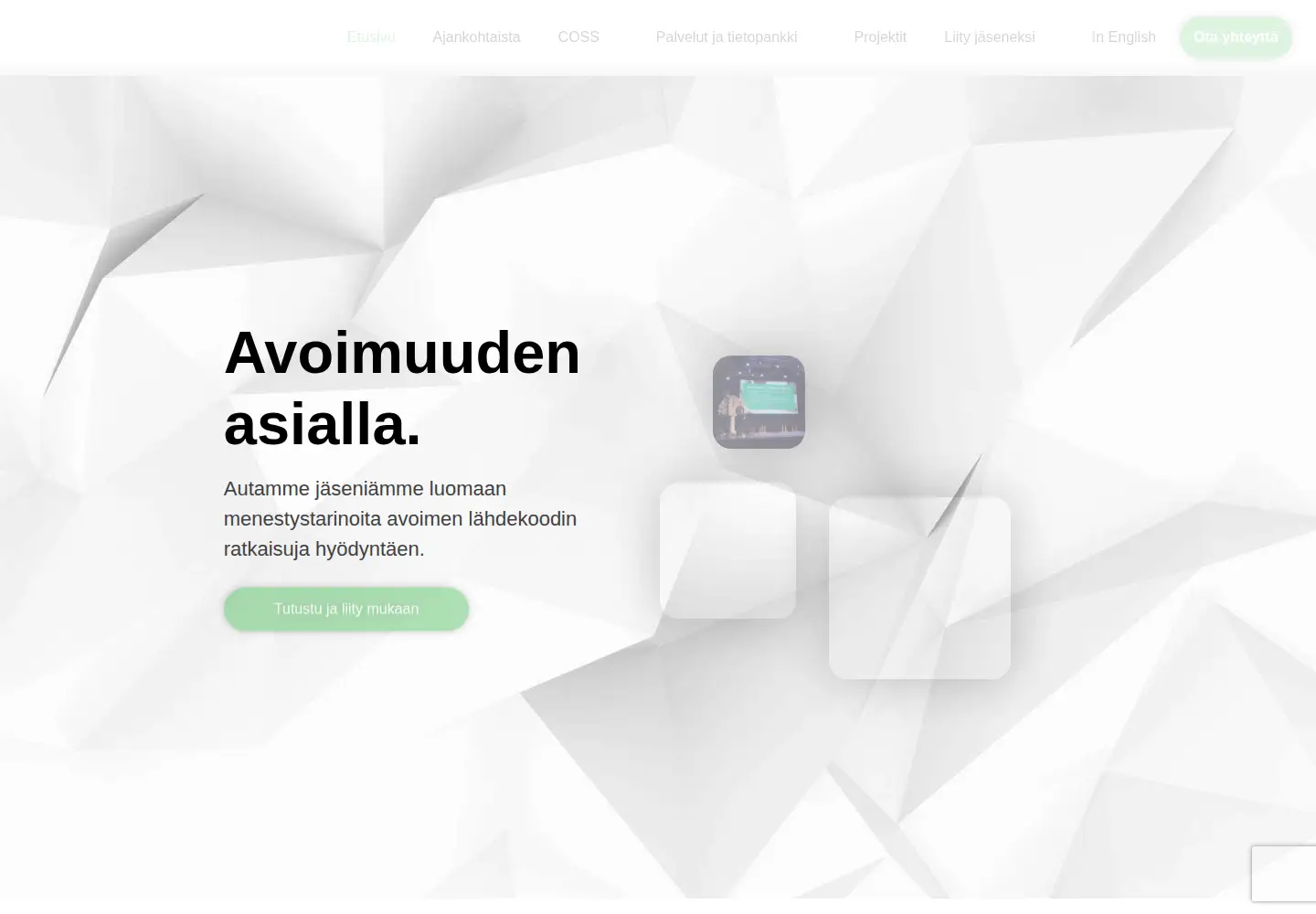 Screenshot of coss.fi