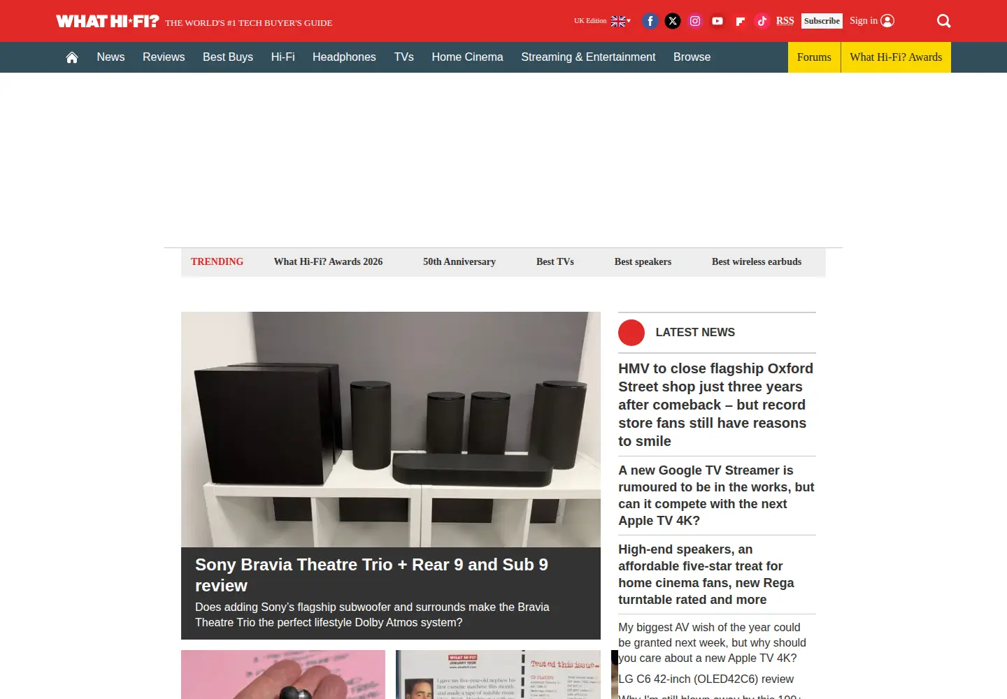 Captured homepage of whathifi.com in the current scan