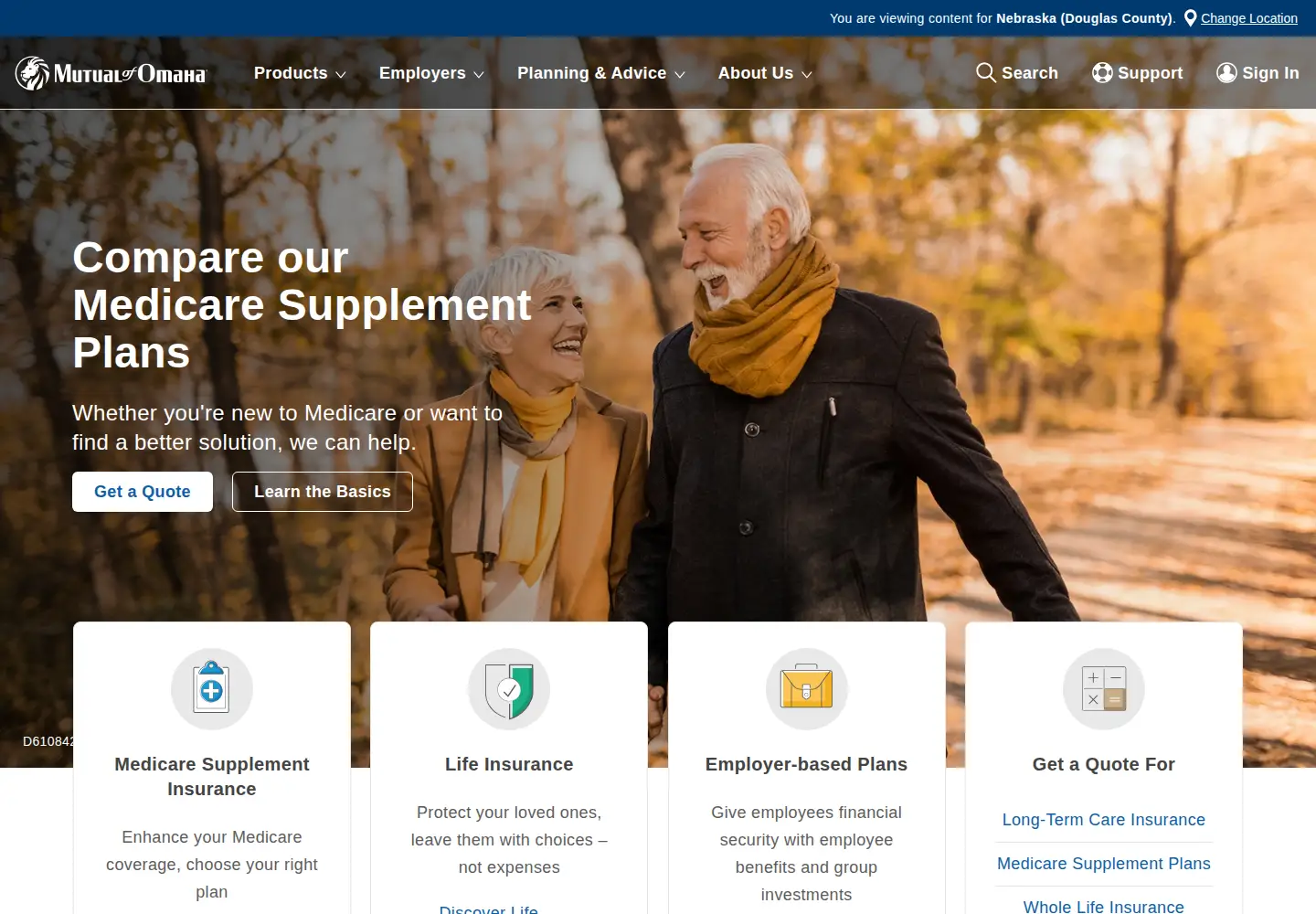 Screenshot of mutualofomaha.com