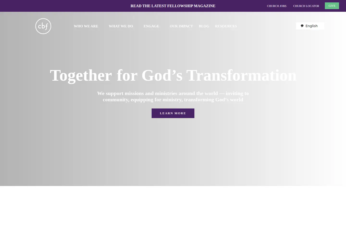 Screenshot of cbf.net