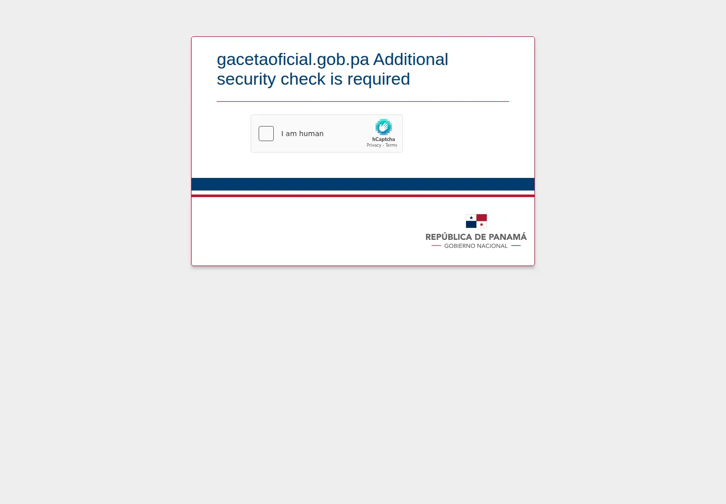 Screenshot of gacetaoficial.gob.pa