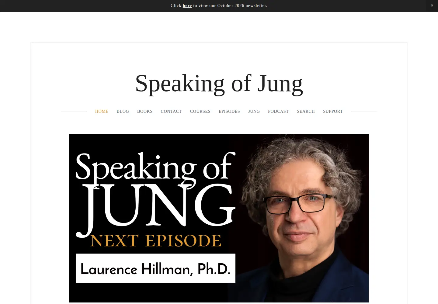 Screenshot of speakingofjung.com