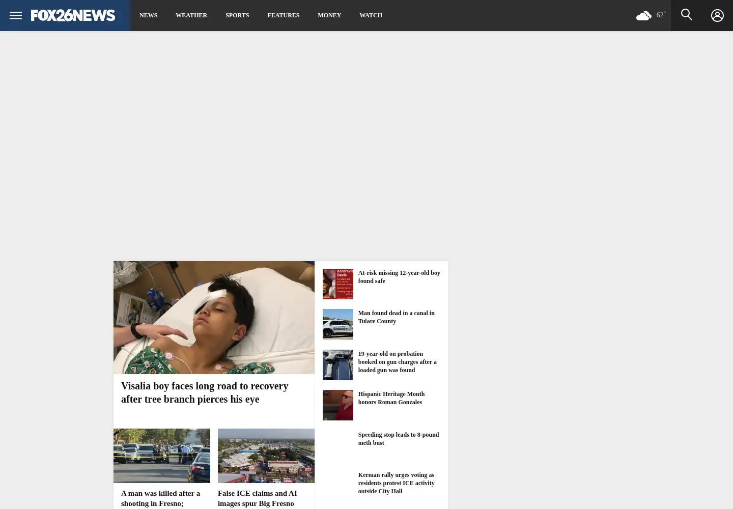 Screenshot of kmph.com