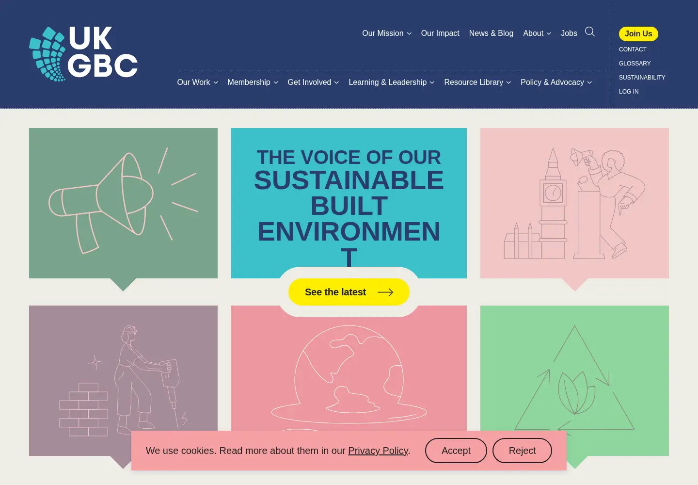 Screenshot of ukgbc.org