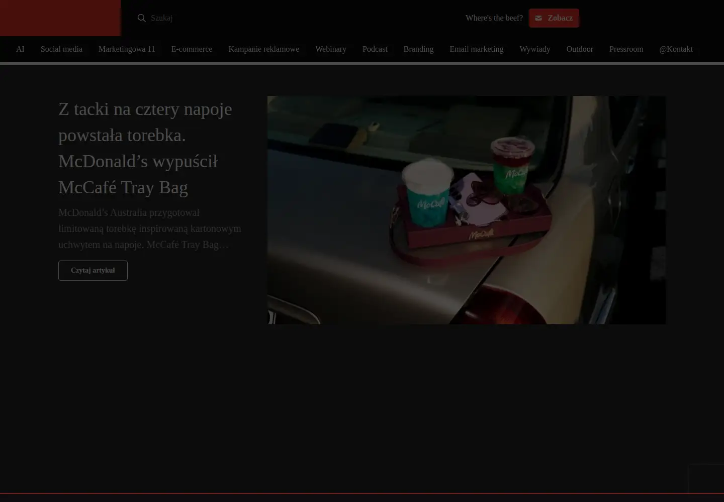 Captured homepage of nowymarketing.pl in the current scan