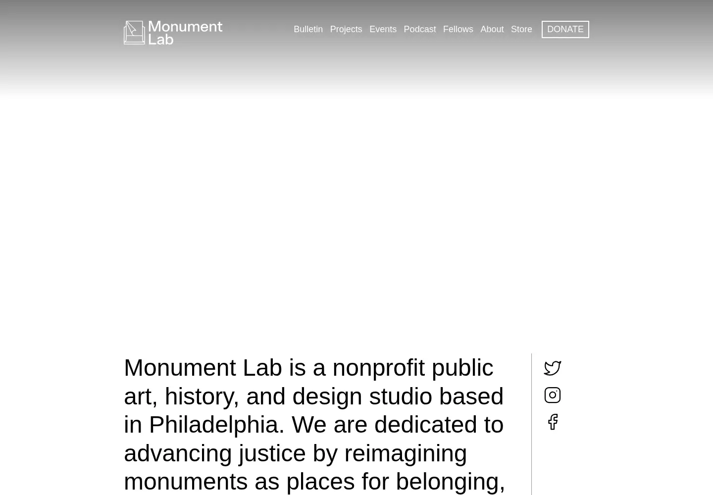 Screenshot of monumentlab.com