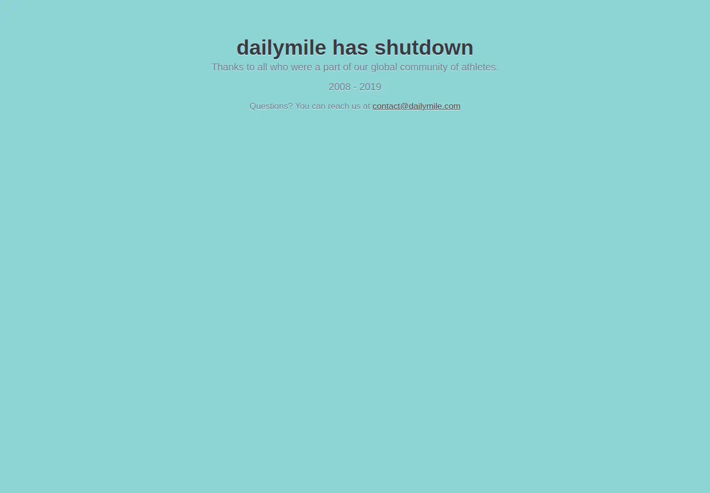 Screenshot of dailymile.com
