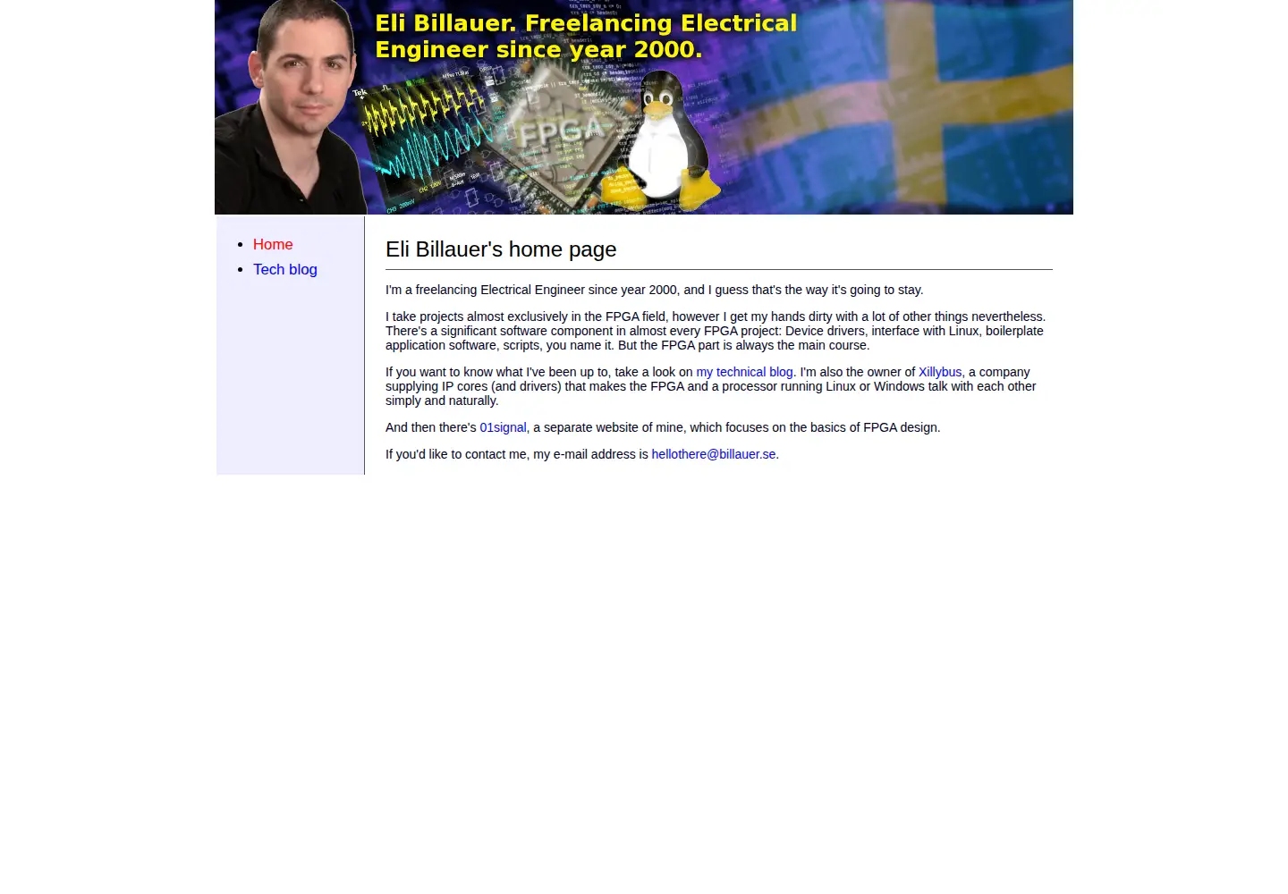 Screenshot of billauer.co.il