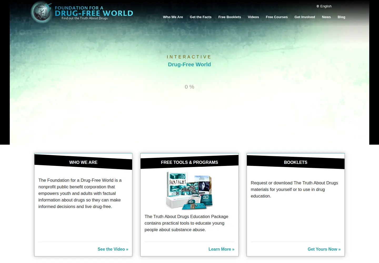 Screenshot of drugfreeworld.org