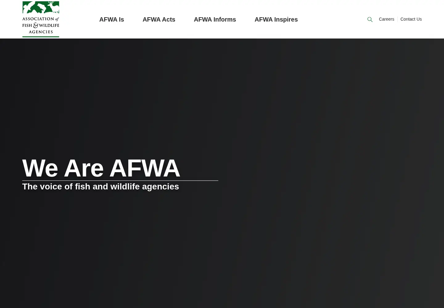 Captured homepage of fishwildlife.org in the current scan