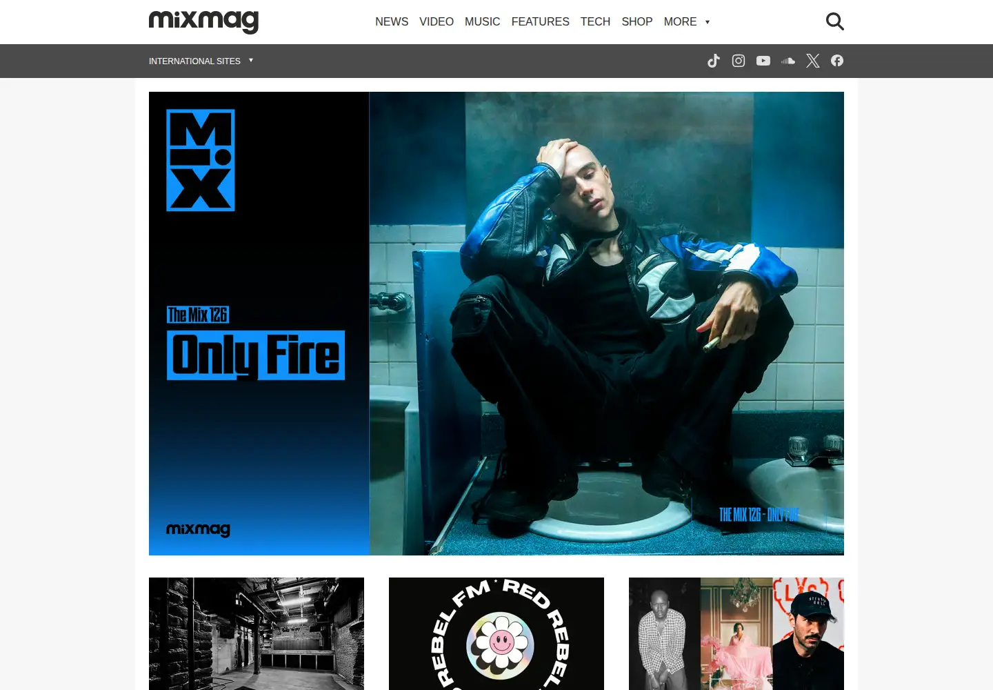 Screenshot of mixmag.net