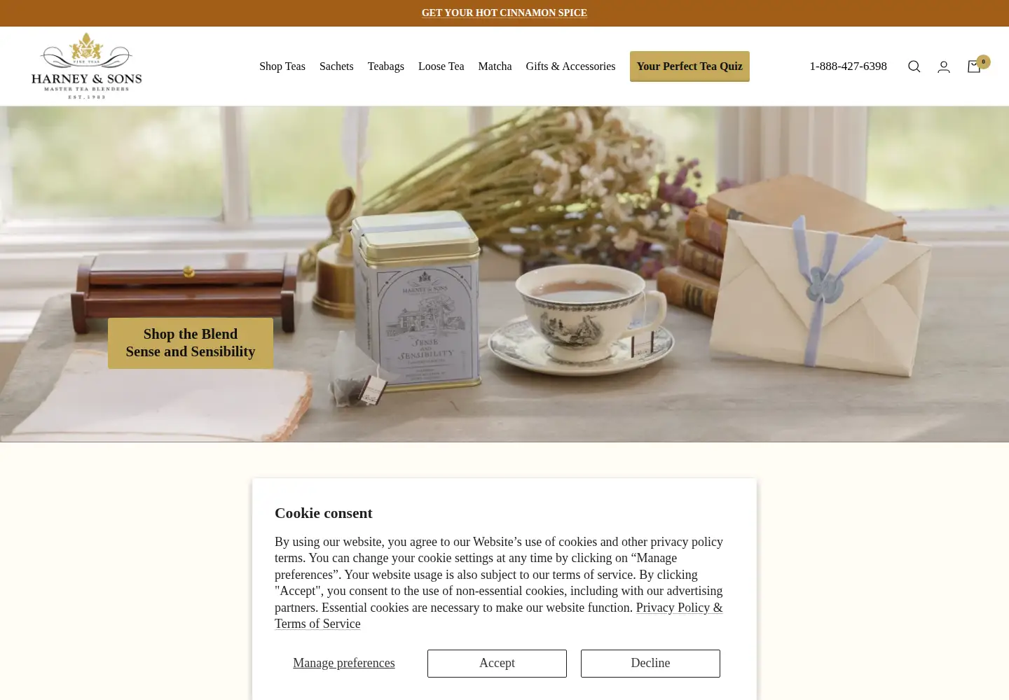 Screenshot of harney.com