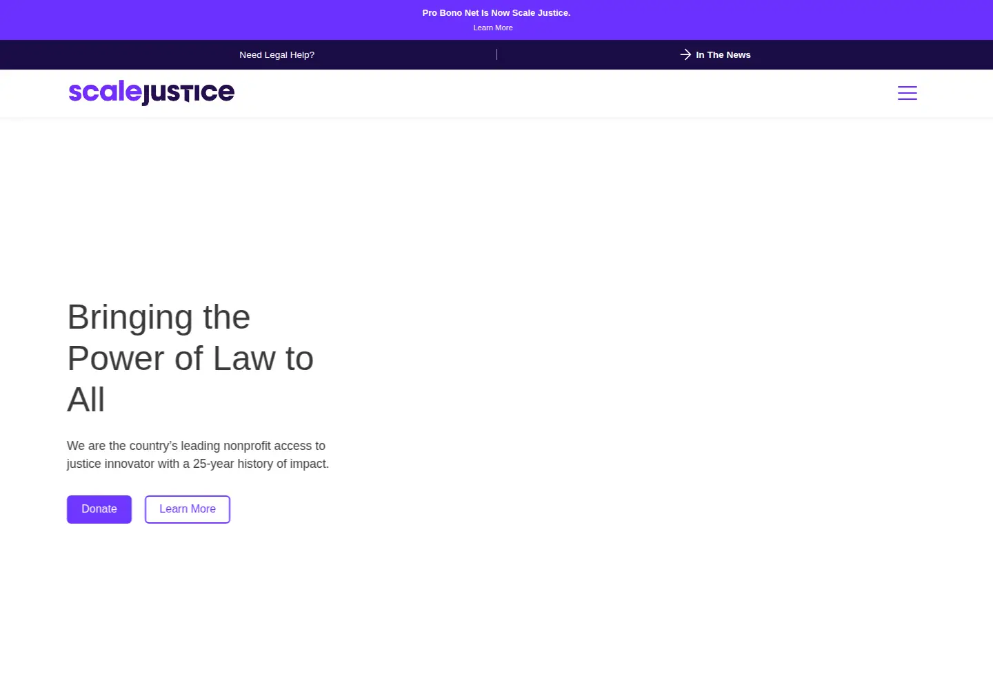 Screenshot of probono.net