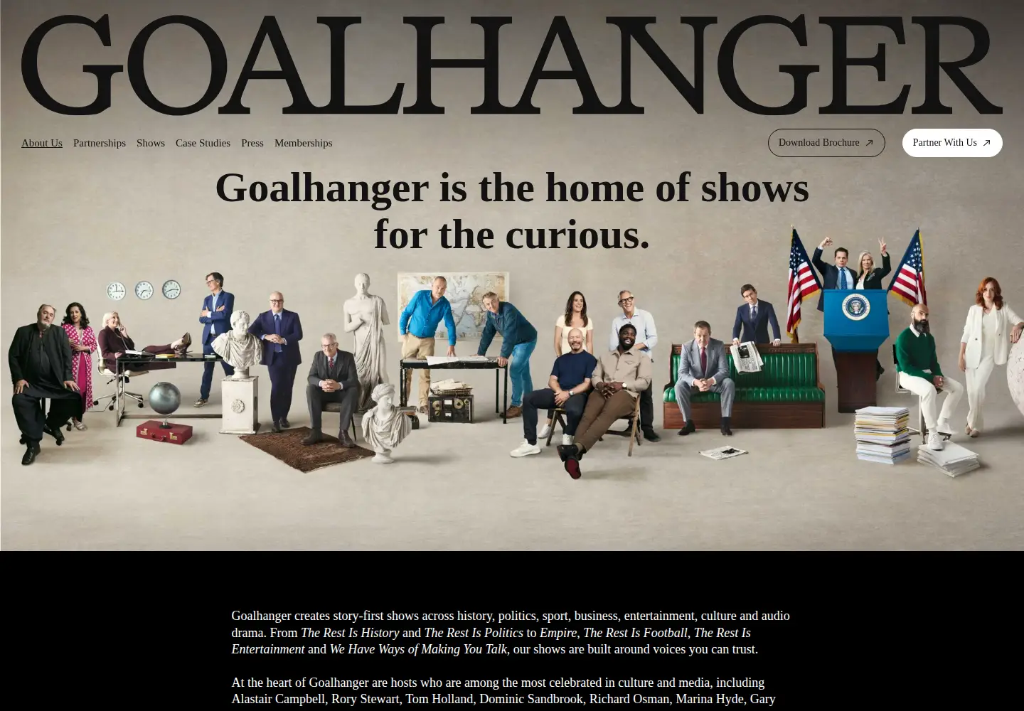 Screenshot of goalhanger.com