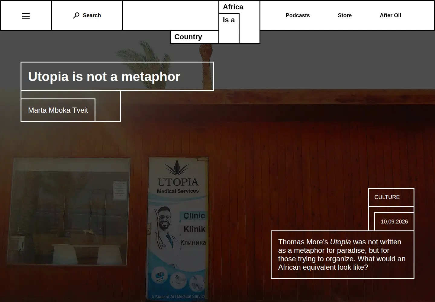 Screenshot of africasacountry.com
