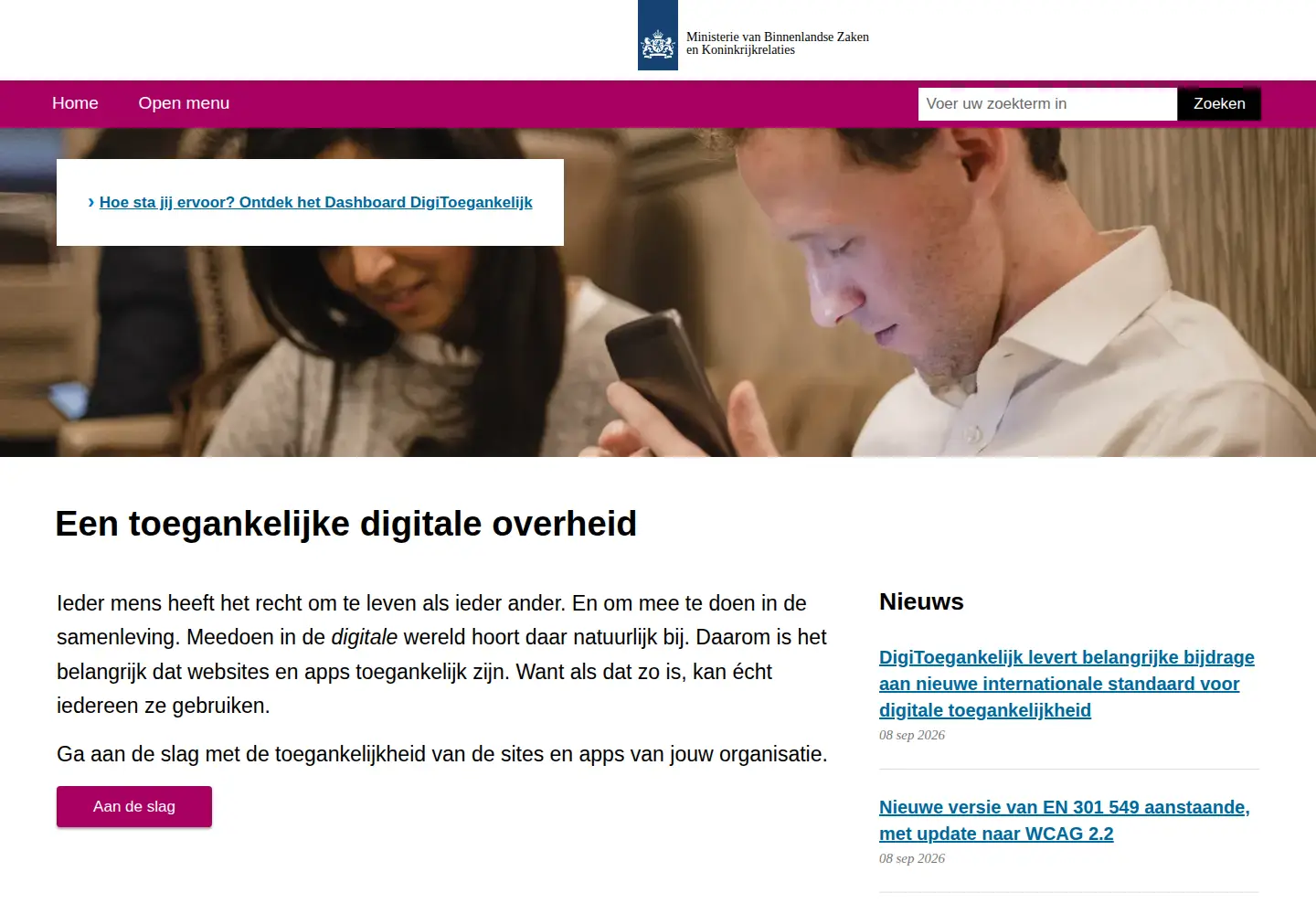 Screenshot of digitoegankelijk.nl