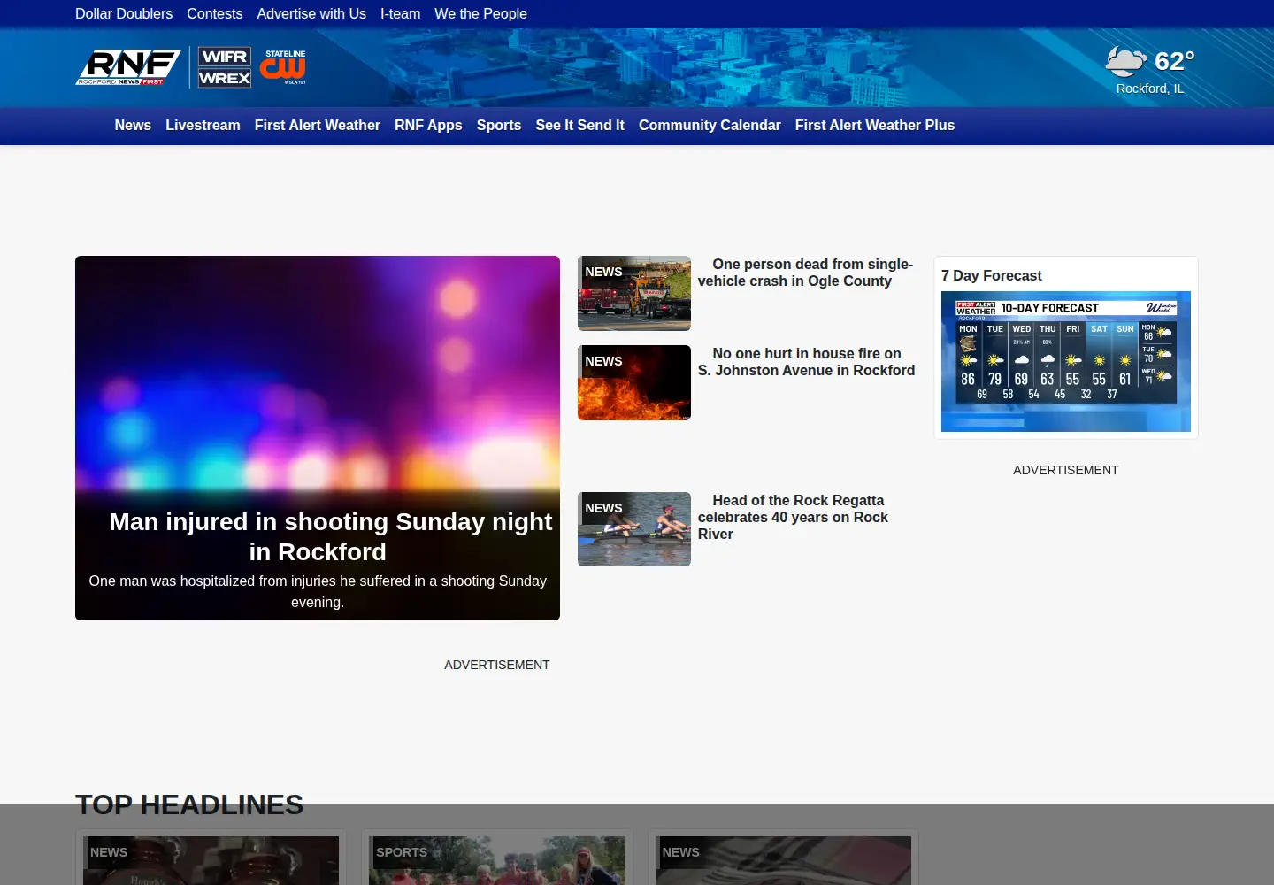 Screenshot of wifr.com