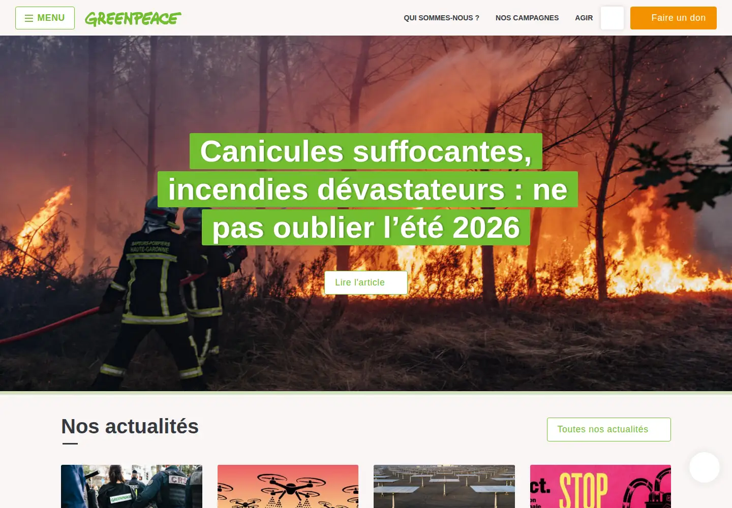 Screenshot of greenpeace.fr