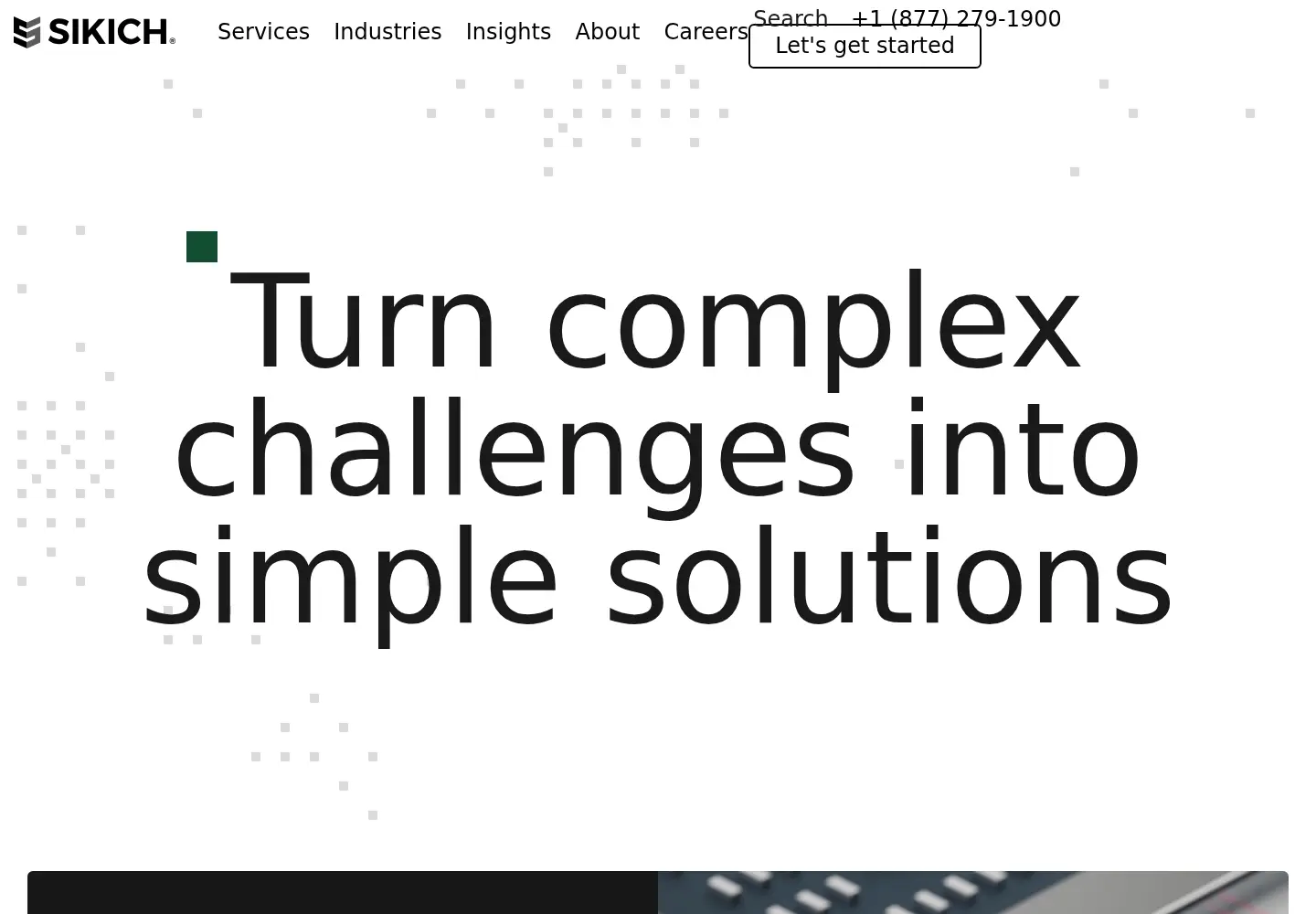 Captured homepage of sikich.com in the current scan