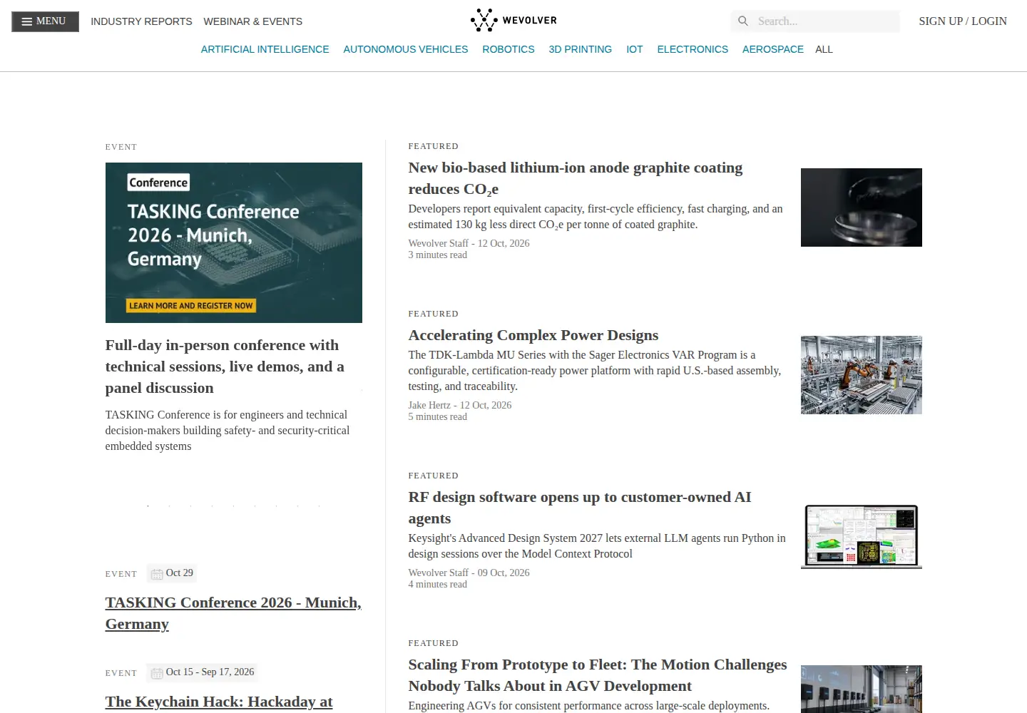 Screenshot of wevolver.com